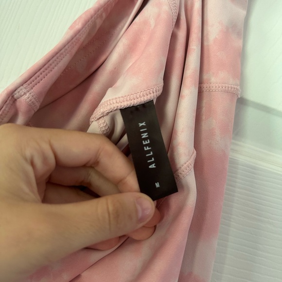 Anthropologie All Fenix Pink and White Cloud Leggings - Picture 6 of 6